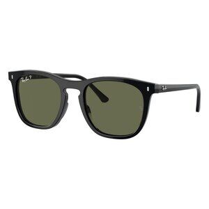 New RAY-BAN Black Polarised Square RB2210 901/58 Sunglasses Women